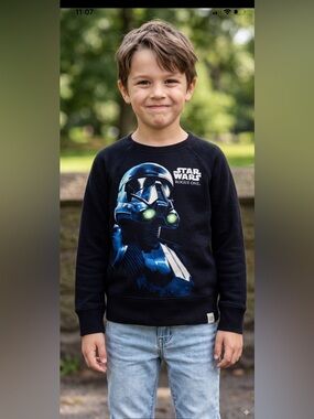 Gap Star Wars Rogue One Sweatshirt Black Size S (6-7)